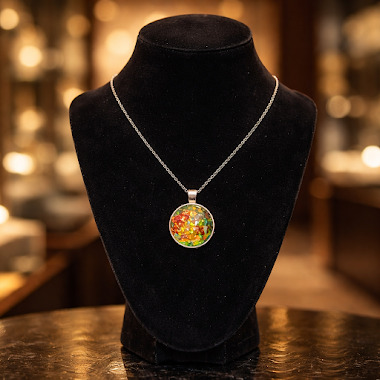 Dichroish  Multi-colored Necklace