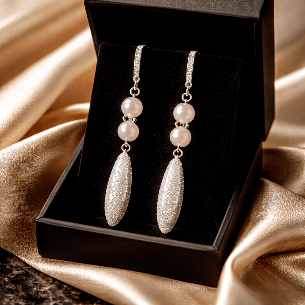 Dazzling White, CZ Earrings-Hypoallergenic