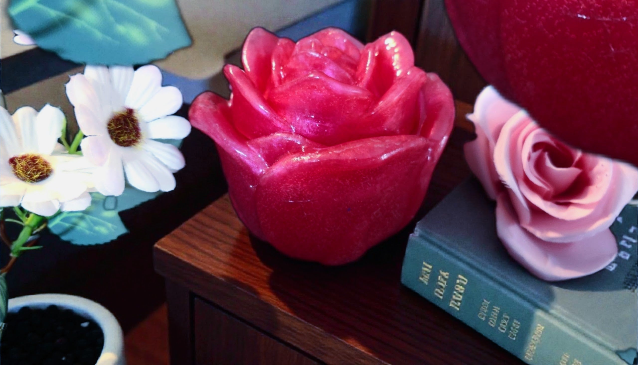 Red Rose Trinket Boxes