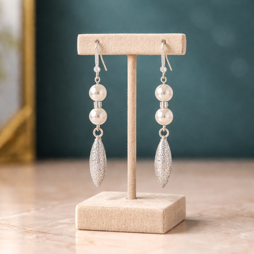 Dazzling White, CZ Earrings-Hypoallergenic